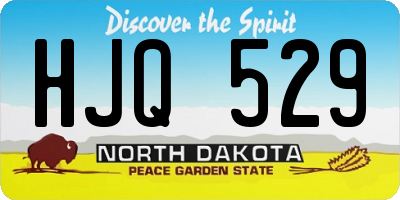 ND license plate HJQ529