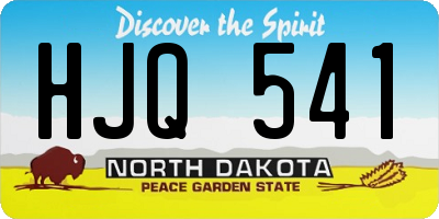 ND license plate HJQ541