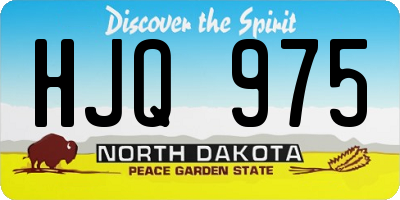 ND license plate HJQ975
