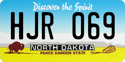 ND license plate HJR069