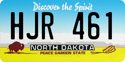 ND license plate HJR461