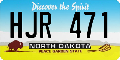 ND license plate HJR471