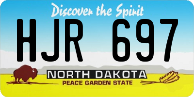 ND license plate HJR697