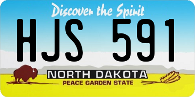 ND license plate HJS591