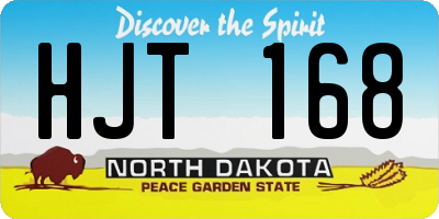 ND license plate HJT168