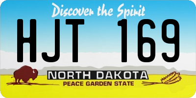 ND license plate HJT169