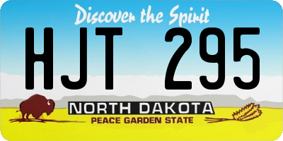 ND license plate HJT295