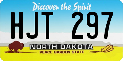 ND license plate HJT297