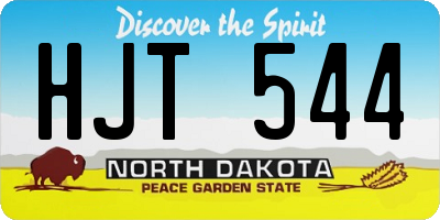 ND license plate HJT544