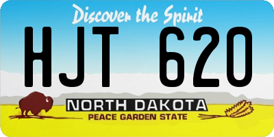 ND license plate HJT620