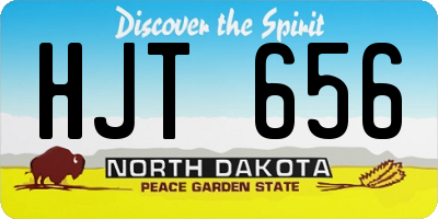 ND license plate HJT656