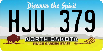 ND license plate HJU379