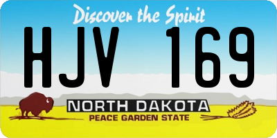 ND license plate HJV169