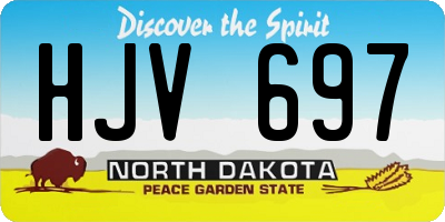 ND license plate HJV697