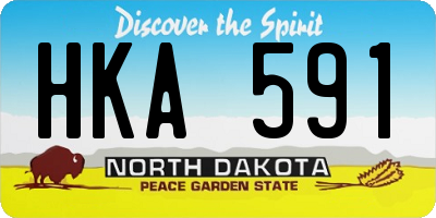 ND license plate HKA591
