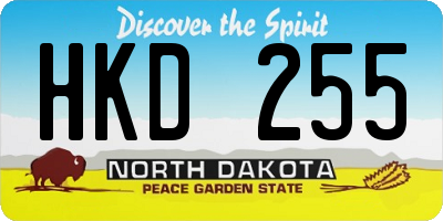 ND license plate HKD255