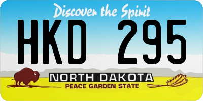 ND license plate HKD295