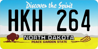 ND license plate HKH264