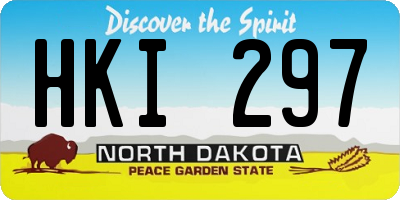 ND license plate HKI297
