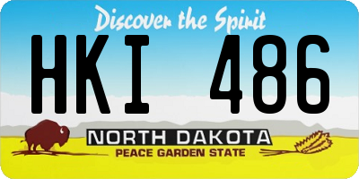 ND license plate HKI486