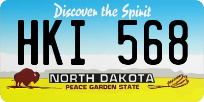 ND license plate HKI568
