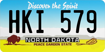 ND license plate HKI579