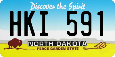 ND license plate HKI591