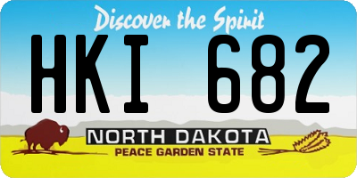 ND license plate HKI682