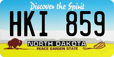 ND license plate HKI859