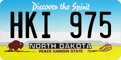 ND license plate HKI975
