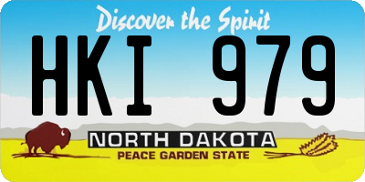 ND license plate HKI979