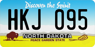 ND license plate HKJ095