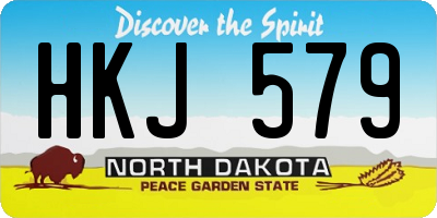 ND license plate HKJ579