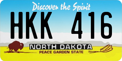 ND license plate HKK416