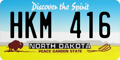 ND license plate HKM416