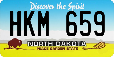 ND license plate HKM659