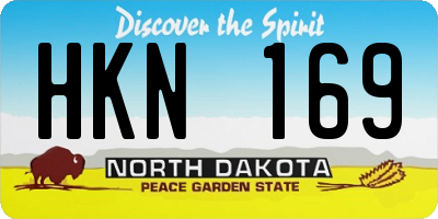 ND license plate HKN169