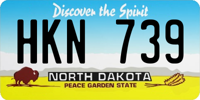 ND license plate HKN739