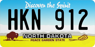 ND license plate HKN912