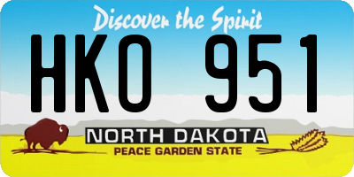ND license plate HKO951