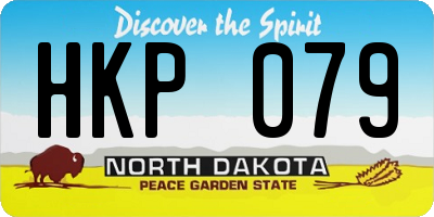 ND license plate HKP079