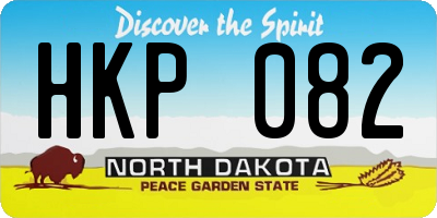 ND license plate HKP082
