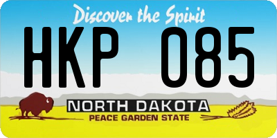 ND license plate HKP085