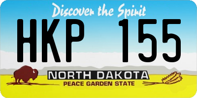 ND license plate HKP155