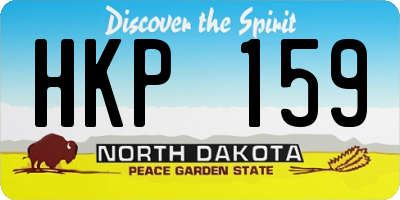 ND license plate HKP159