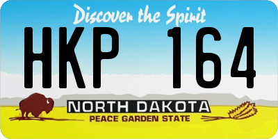 ND license plate HKP164