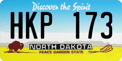 ND license plate HKP173
