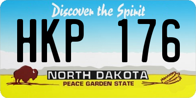ND license plate HKP176