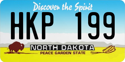 ND license plate HKP199