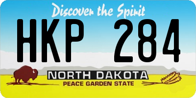ND license plate HKP284